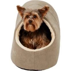Frisco Cave Covered Cat & Dog Bed