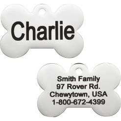 Frisco Personalized Dog ID Tag, Bone