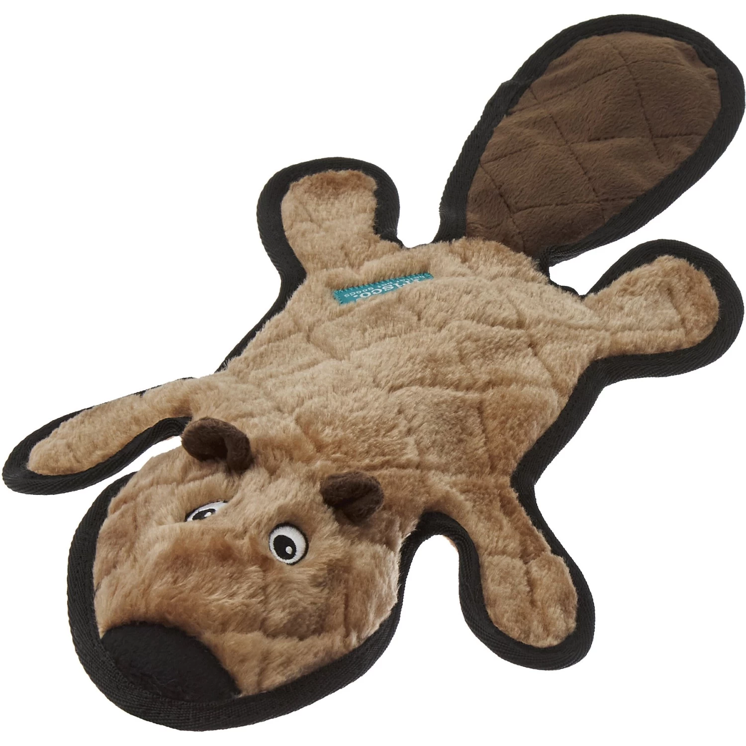 Frisco Beaver Stuffing-Free Flat Plush Squeaky Dog Toy