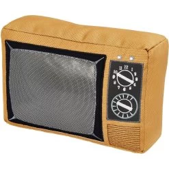 Frisco Retro Television Ballistic Nylon Plush Squeaky Dog Toy