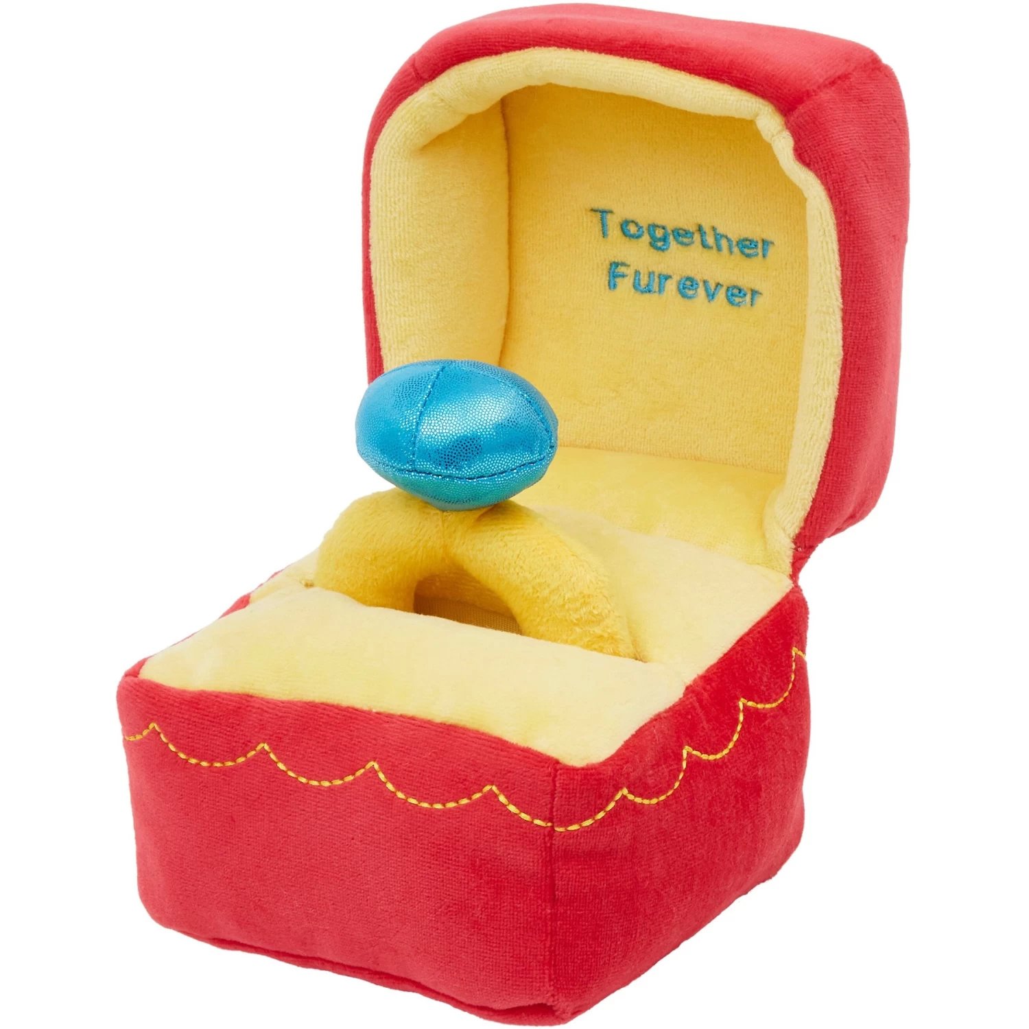 Frisco Valentine Ring 2-in-1 Plush Squeaky Dog Toy