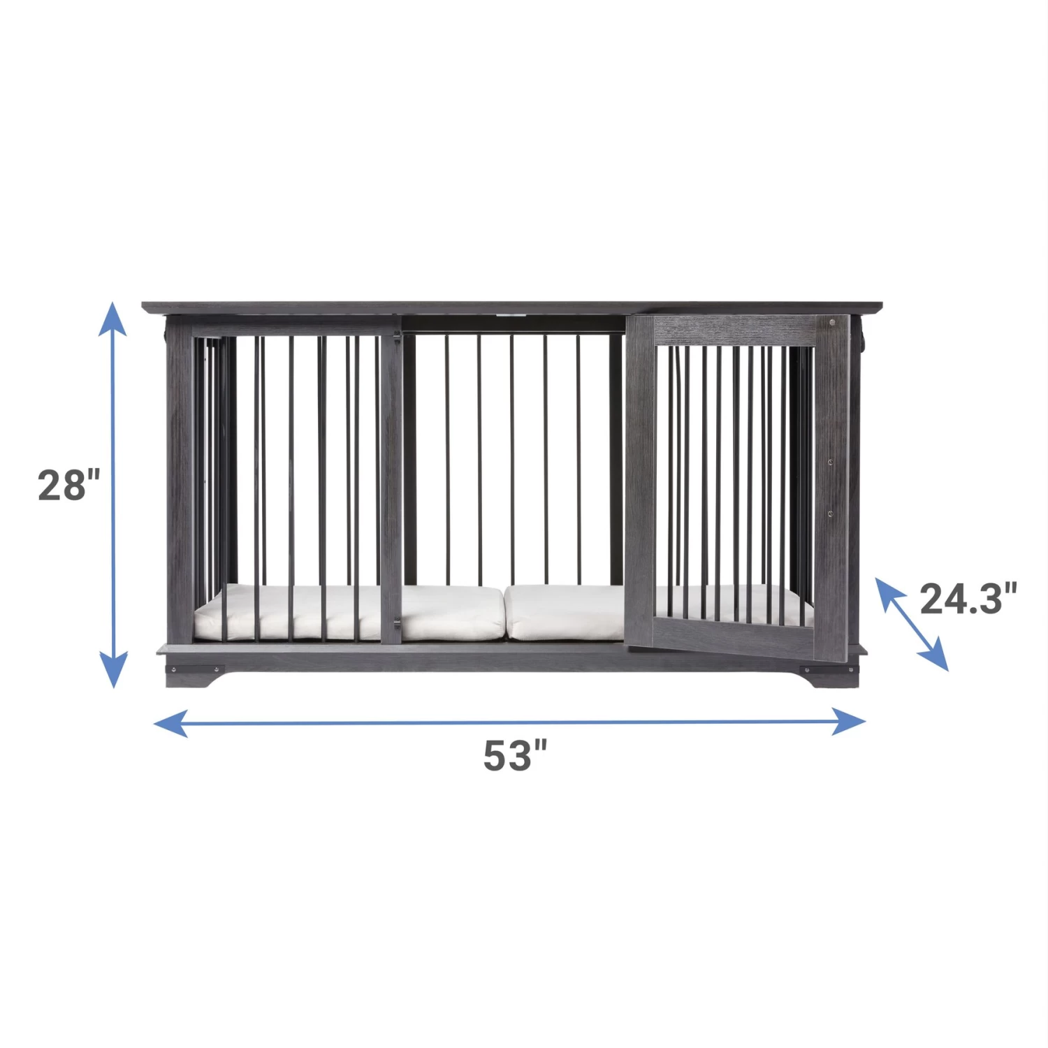 Frisco "Broadway" Dog Crate Credenza & Mat Kit - Image 2