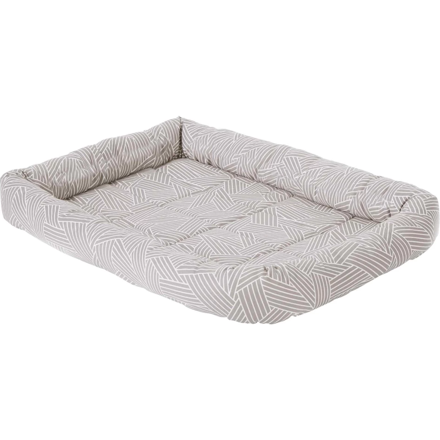 Frisco Fold & Carry Double Door Collapsible Wire Dog Crate & Frisco Gray Basket Weave Dog Crate Mat - Image 4