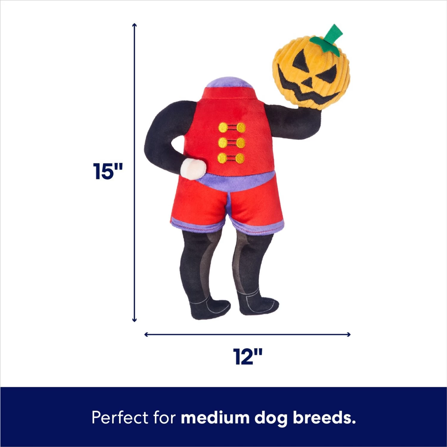 Frisco Halloween Headless Rider Plush Squeaky Dog Toy - Image 2