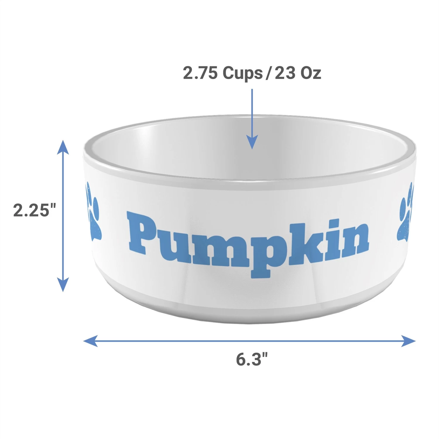 Frisco Paw Print Ceramic Personalized Dog Bowl - Image 4