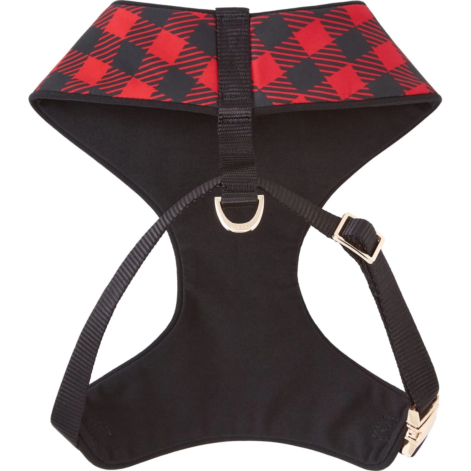 Frisco Fashion Over-The-Head Harness, Blue Plaid - Image 3