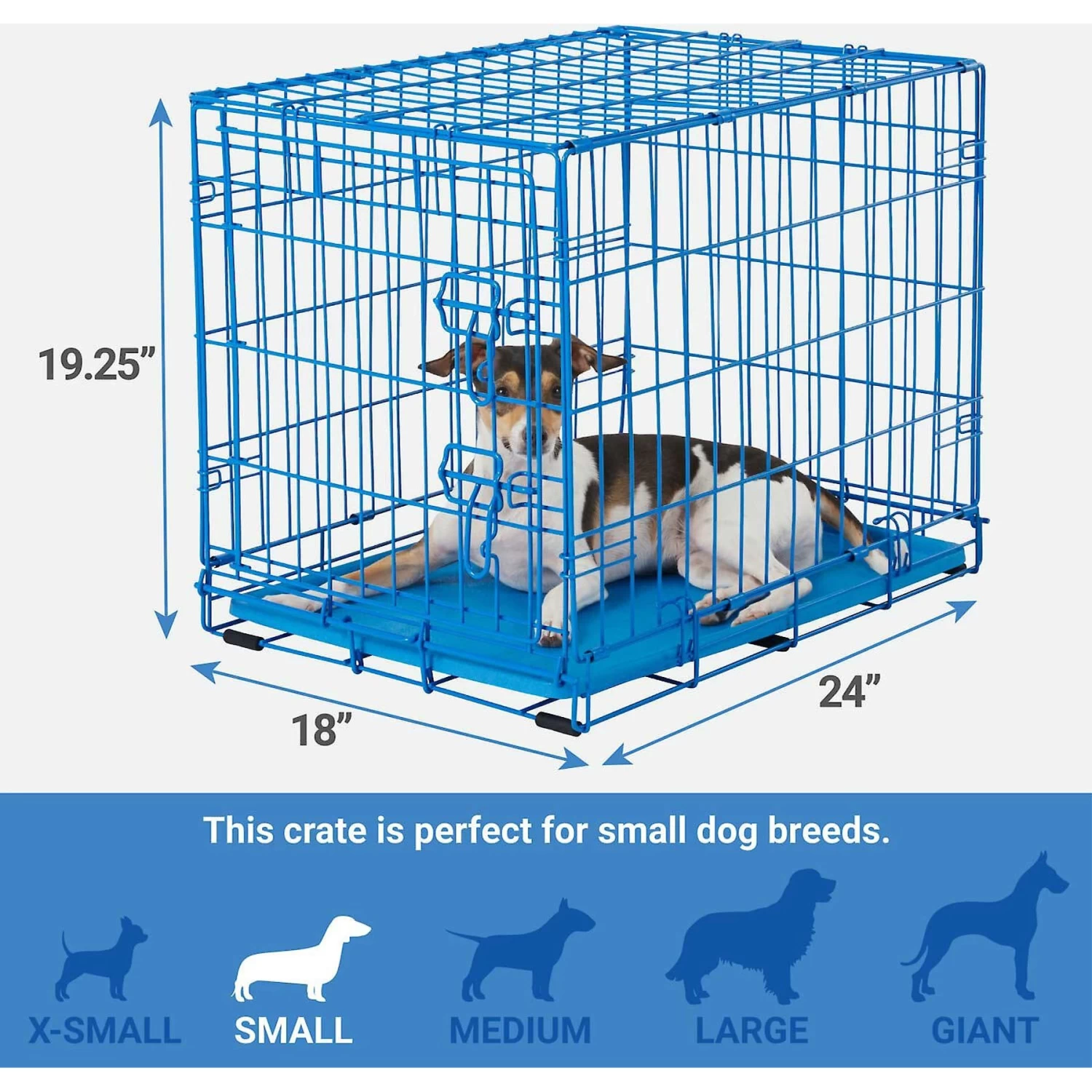 Frisco Two Door Top Load Plastic Dog & Cat Kennel & Frisco Fold & Carry Single Door Collapsible Wire Dog Crate, Pink - Image 7
