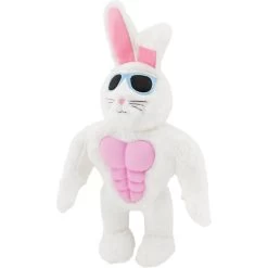 Frisco Easter Bunny Muscle Plush Squeaky Dog Toy