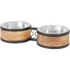 Frisco Premium Elevated Bone Design Stainless Steel Double Diner Dog & Cat Bowl
