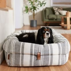Frisco Farmhouse Deep Cuffed Cuddler Dog Bed
