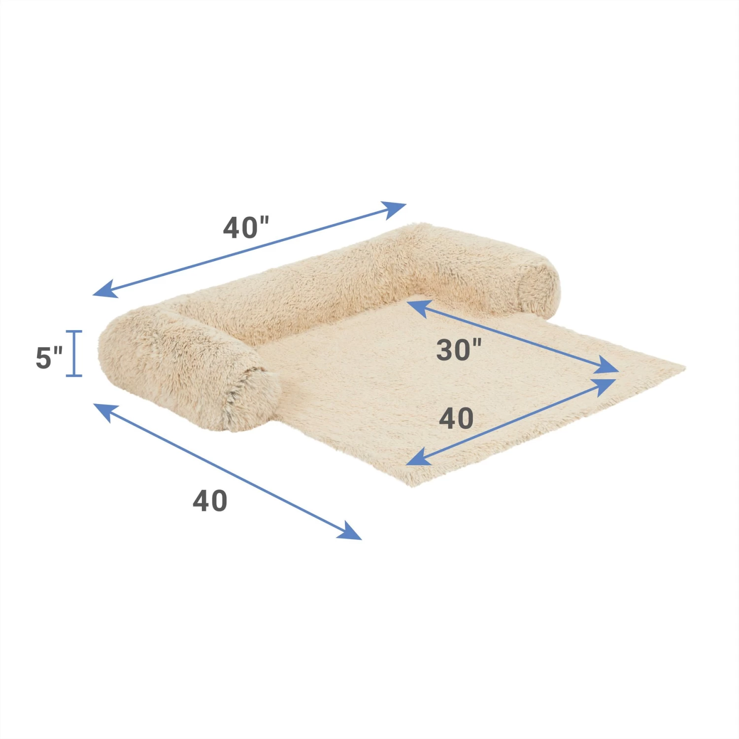 Frisco Dog & Cat Couch Cover With Bolsters - Image 2