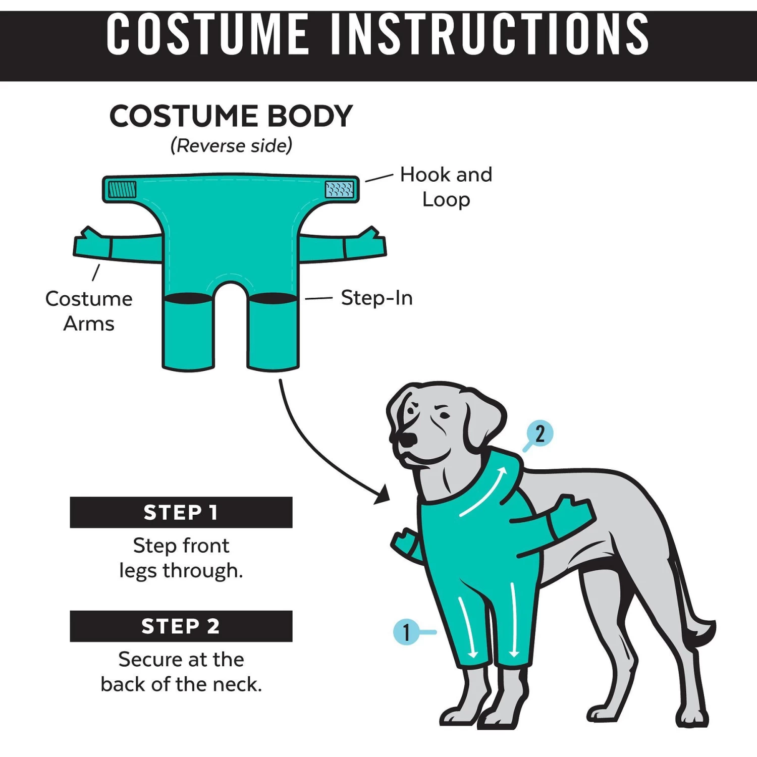 Frisco Front Walking Punk Rocker Dog & Cat Costume - Image 3