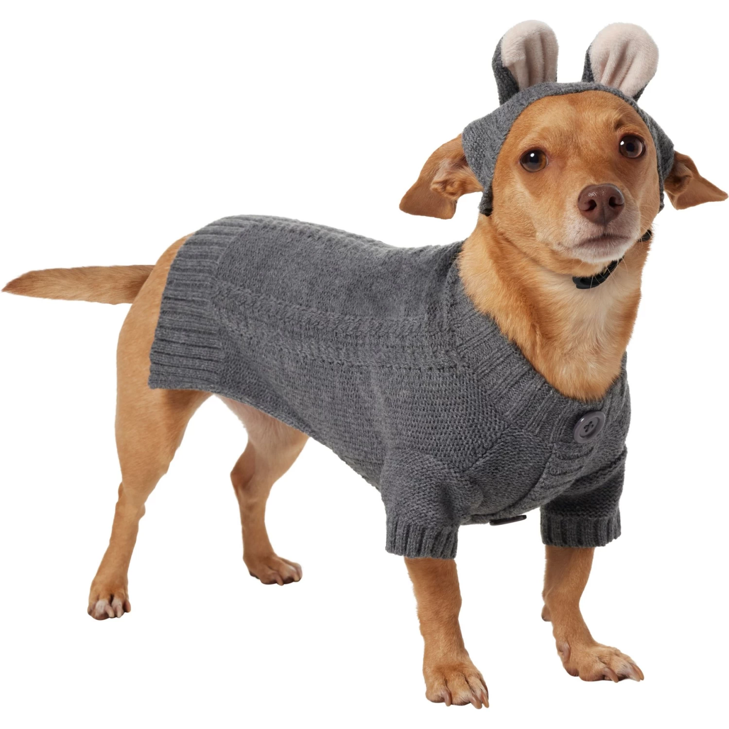 Frisco Bunny Hooded Dog & Cat Sweater - Image 3