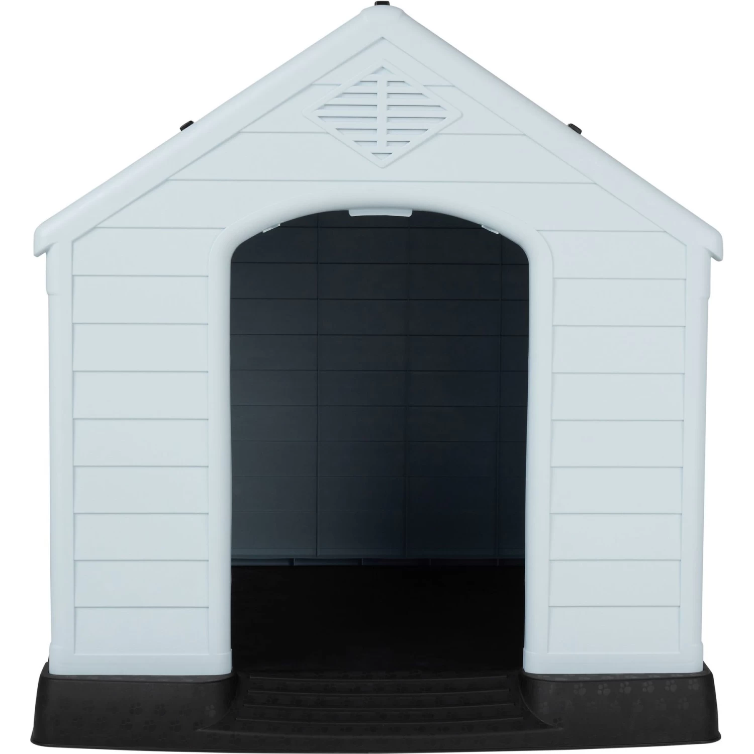 Frisco Plastic Outdoor Dog House With Elevated Platform - Image 5