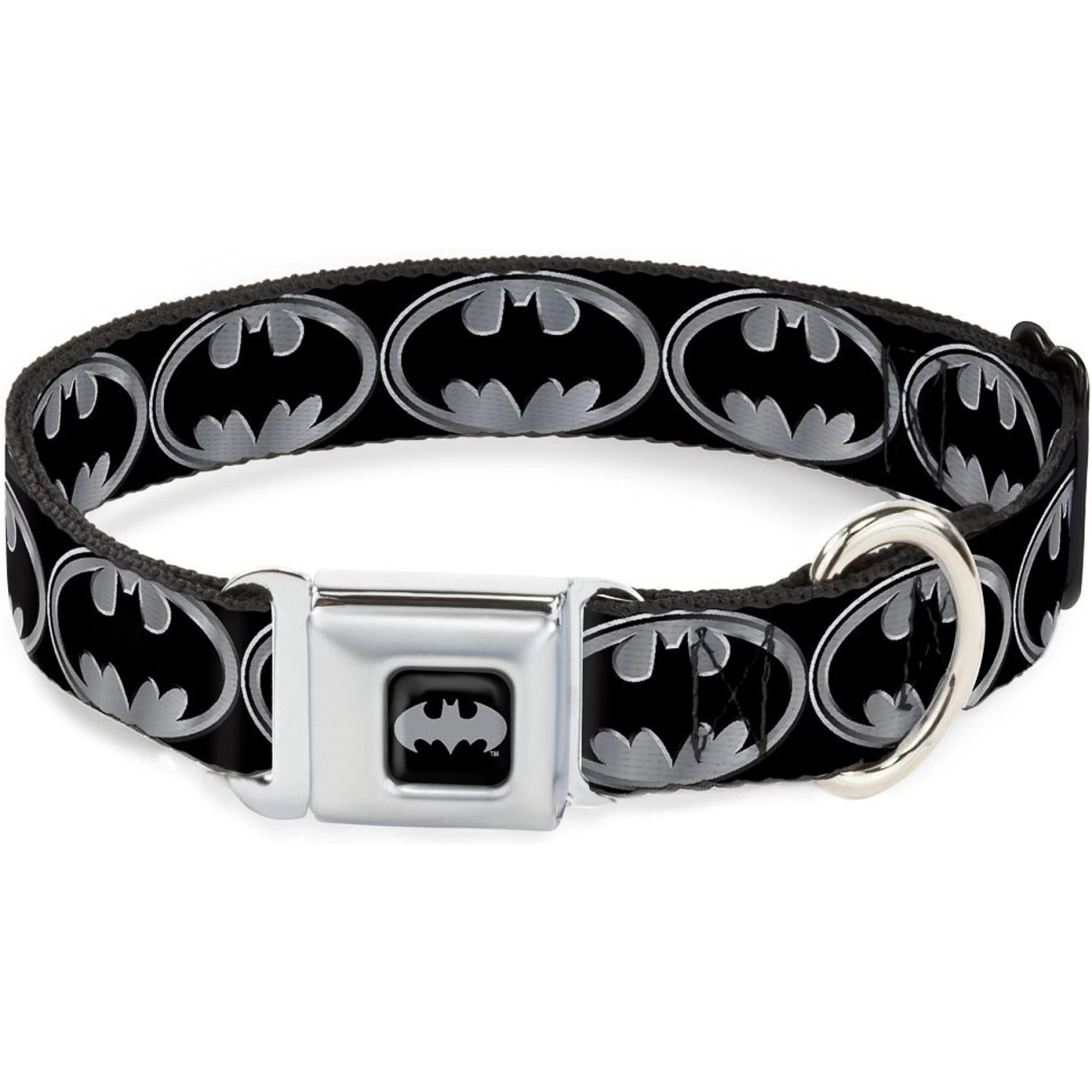 Frisco Bat Wings Dog & Cat Costume & Buckle-Down Batman Shield Polyester Dog Collar - Image 6