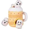 Frisco Halloween Fall Latte Hide & Seek Puzzle Plush Squeaky Dog Toy